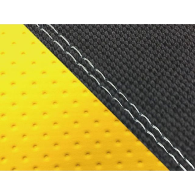 Grondement MT-09/FZ-09 国産シートカバー スベラーヌ黒＆エンボスイエロー タイプ 張替 仕様 透明ダブルステッチ GH5562YC4625SW0 グロンドマン シート関連パーツ MT-09/FZ-09 7,813円