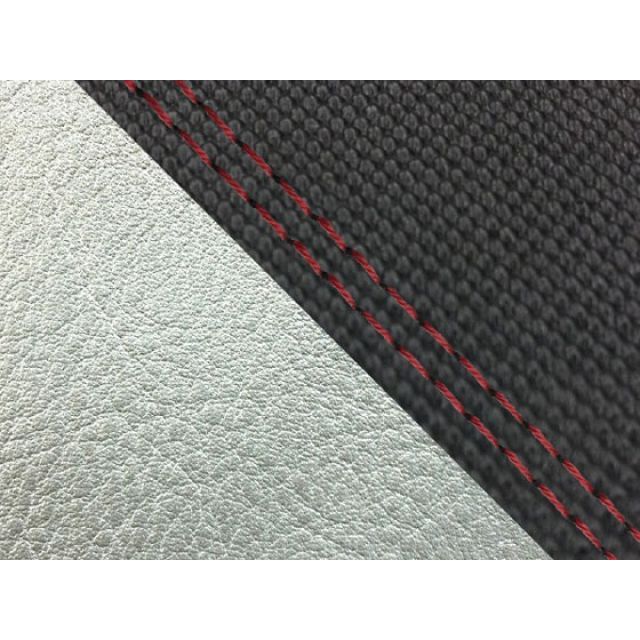 Grondement MT-09/FZ-09 国産シートカバー スベラーヌ黒＆銀 タイプ 張替 仕様 赤ダブルステッチ GH5562YC4654SW40 グロンドマン シート関連パーツ MT-09/FZ-09｜パークアップ 店