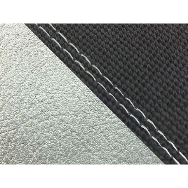 Grondement MT-09/FZ-09 国産シートカバー スベラーヌ黒＆銀 タイプ 張替 仕様 透明ダブルステッチ GH5562YC4654SW0 グロンドマン シート関連パーツ MT-09/FZ-09