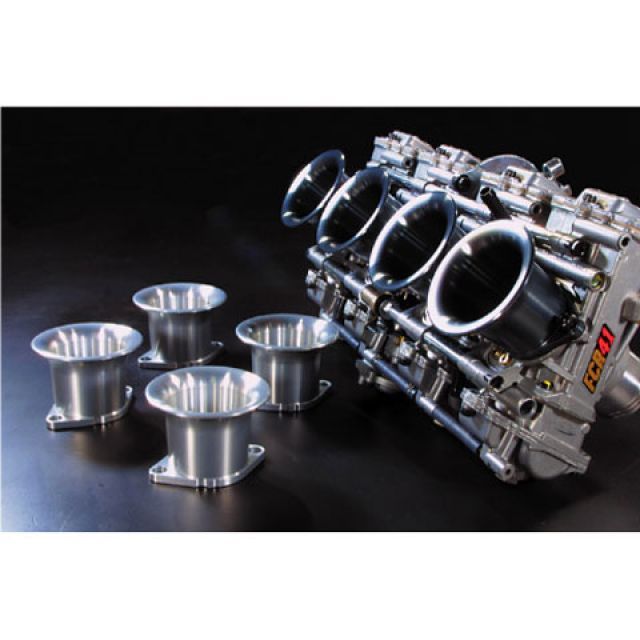 WORKS QUALITY アルミファンネル FCRラージボディ用 タイプ ロング カラー ガンメタ 入数 4個セット WQ16-0003GM ワークスクオリティ キャブレター関連パーツ 汎用|パークアップ 店