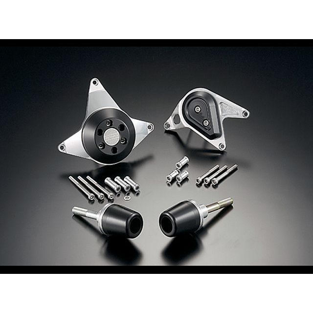 AGRAS レーシングスライダー 4点SET A カラー ジュラコン/ホワイト タイプ ロゴ有 342-171-011X アグラス スライダー類 CBR600RR