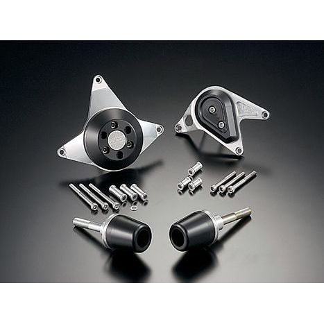 AGRAS レーシングスライダー 4点SET A カラー ジュラコン/ブラック タイプ ロゴ無 342-171-011B アグラス スライダー類 CBR600RR