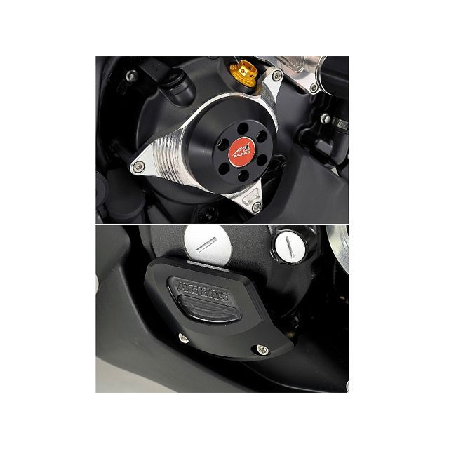 AGRAS レーシングスライダー ケースカバー 2点SET カラー ジュラコン/ブラック 342-175-007B アグラス スライダー類 CBR250R｜パークアップ 店 28,710円
