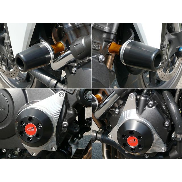 AGRAS レーシングスライダー 4点SET 50φ ケースC カラー ジュラコン/ブラック タイプ ロゴ無 342-176-016B アグラス スライダー類 CB1000R