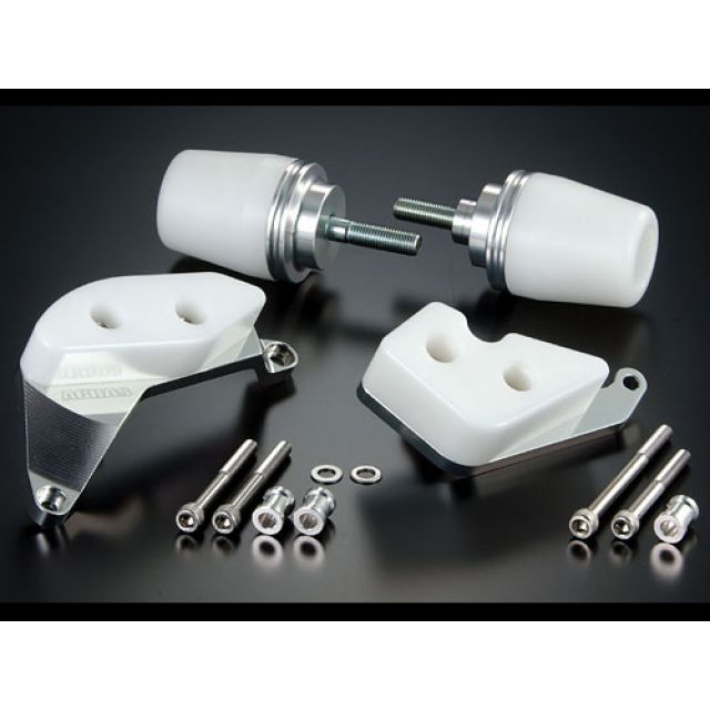 AGRAS レーシングスライダー 4点SET カラー ジュラコン/ホワイト タイプ ロゴ無 342-260-005 アグラス スライダー類 YZF-R1