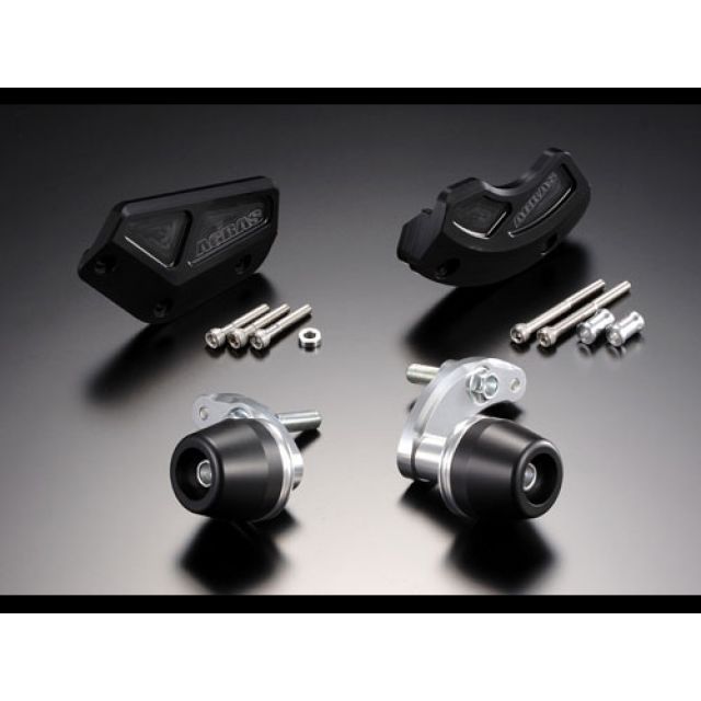 AGRAS レーシングスライダー 4点SET カラー ジュラコン/ブラック タイプ ロゴ無 342-266-005B アグラス スライダー類 YZF-R6|パークアップ 店