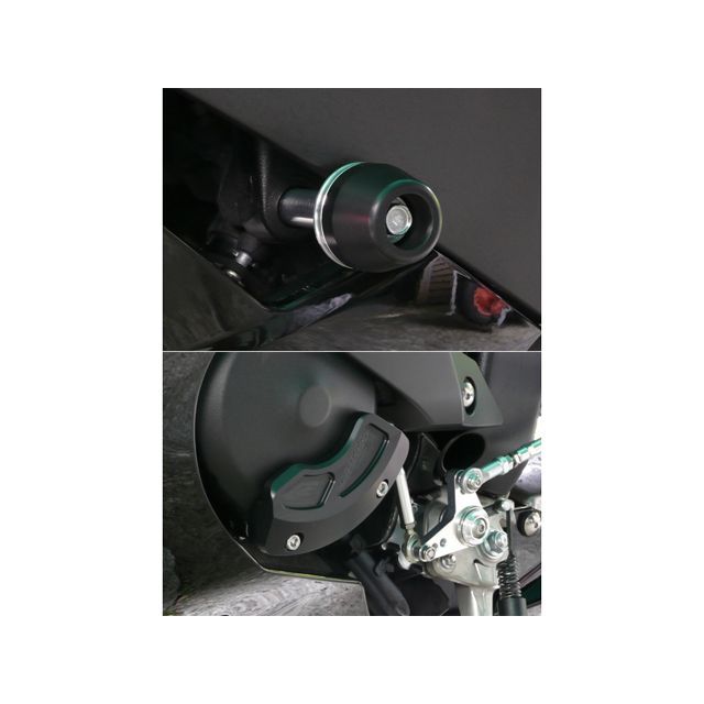 AGRAS レーシングスライダー 3点SET L カラー ジュラコン/ブラック タイプ ロゴ無 342-270-003B アグラス スライダー類 YZF-R6