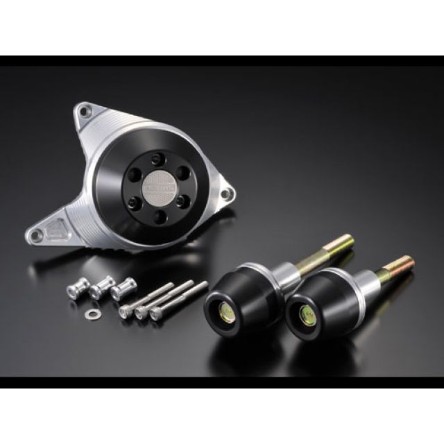 AGRAS レーシングスライダー 3点SET クランクA カラー ジュラコン/ホワイト タイプ ロゴ無 342-271-006 アグラス スライダー類 YZF-R1