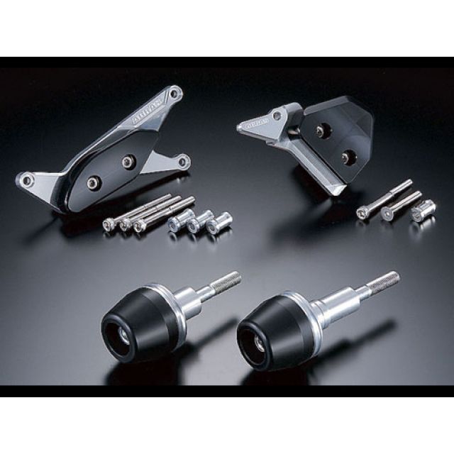AGRAS レーシングスライダー 4点SET A カラー ジュラコン/ブラック タイプ ロゴ無 342-384-008B アグラス スライダー類 GSX-R1000