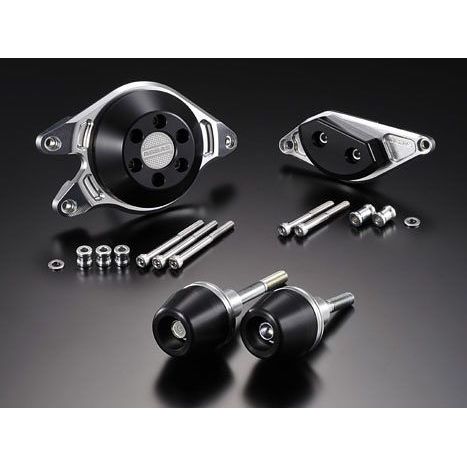 AGRAS レーシングスライダー 4点SET C カラー ジュラコン/ホワイト タイプ ロゴ有 342-387-009X アグラス スライダー類 GSR400/600｜パークアップ 店