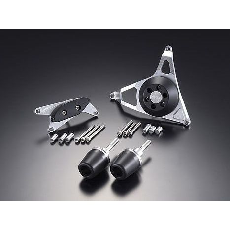 AGRAS レーシングスライダー 4点SET A カラー ジュラコン/ブラック タイプ ロゴ無 342-388-006B アグラス スライダー類 GSX-R1000