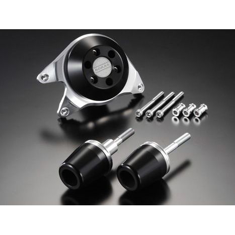 AGRAS レーシングスライダー 3点SET ジェネレーターC カラー ジュラコン/ブラック タイプ ロゴ無 342-391-004B アグラス スライダー類 GSX1300R
