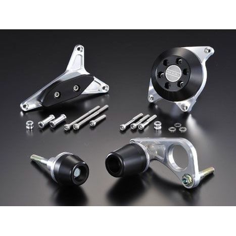 AGRAS レーシングスライダー 4点SET カラー ジュラコン/ブラック タイプ ロゴ無 342-393-005B アグラス スライダー類 GSX-R750