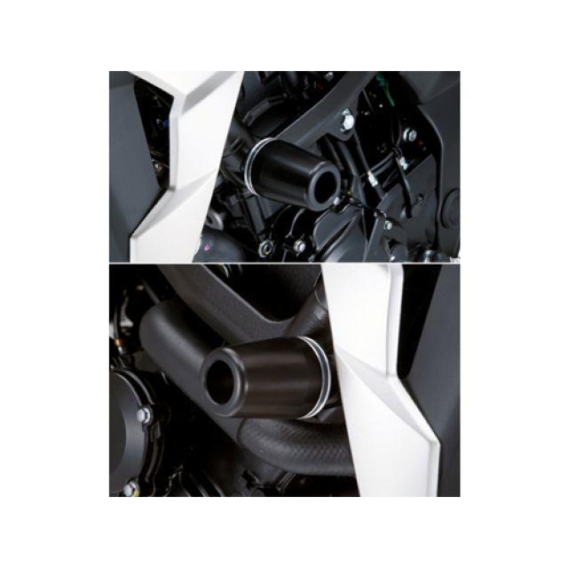 AGRAS レーシングスライダー フレームφ50 カラー ジュラコン/ホワイト タイプ ロゴ無 342-399-000 アグラス スライダー類 GSR750｜パークアップ 店