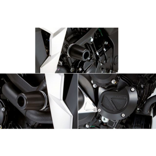 AGRAS レーシングスライダー 3点SET フレームφ50＋スターターB カラー ジュラコン/ホワイト タイプ ロゴ無 342-399-012 アグラス スライダー類 GSR750