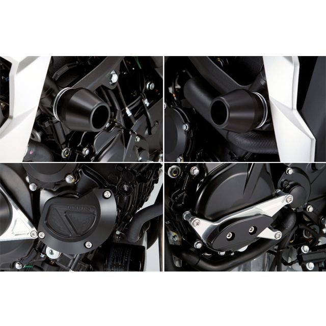 AGRAS レーシングスライダー 4点SET フレームφ60＋スターターB＋ジェネレーターA カラー ジュラコン/ホワイト 342-399-023 アグラス スライダー類 GSR750｜パークアップ 店