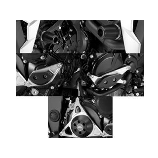 AGRAS レーシングスライダー 5点SET フレームφ50＋スターターA＋ジェネレーターA＋クラッチ タイプ2 カラー ジュラコン/ホワイト タイプ ロゴ無 342-399-026 アグラス スライダー類 GSR750