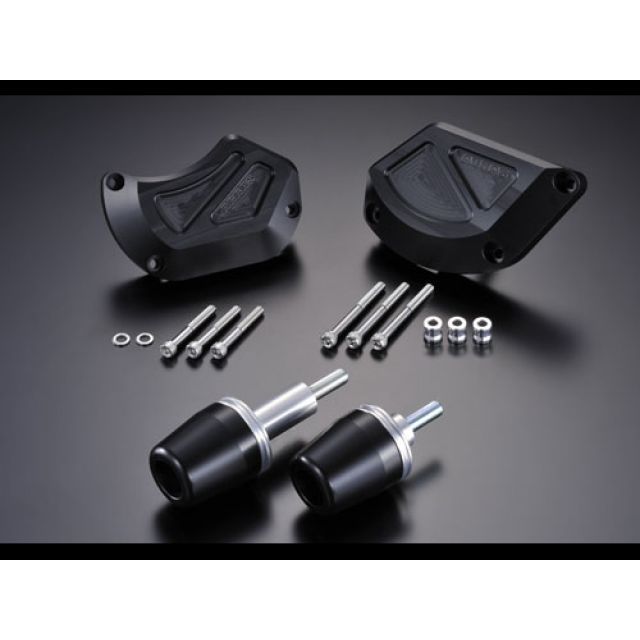 AGRAS レーシングスライダー 4点SET B カラー ジュラコン/ブラック タイプ ロゴ無 342-478-012B アグラス スライダー類 ZX-10R