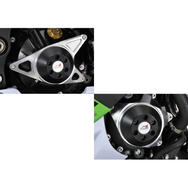 AGRAS レーシングスライダー ケースカバーセット カラー ジュラコン/ブラック 342-483-003B アグラス スライダー類 ZX-10R｜パークアップ 店