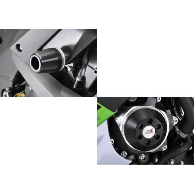 AGRAS レーシングスライダー 3点セット スターターC カラー ジュラコン/ホワイト タイプ ロゴ無 342-483-004 アグラス スライダー類 ZX-10R