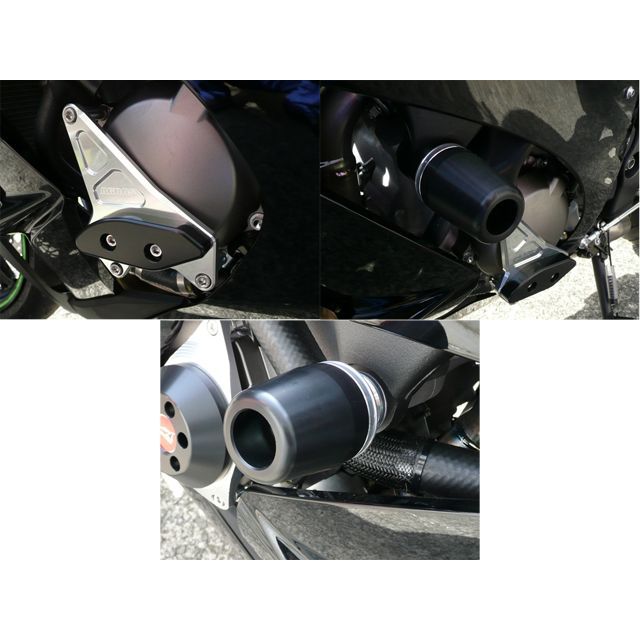 AGRAS レーシングスライダー 3点SET 左A カラー ジュラコン/ホワイト タイプ ロゴ無 342-487-011 アグラス スライダー類 ZX-10R|パークアップ 店