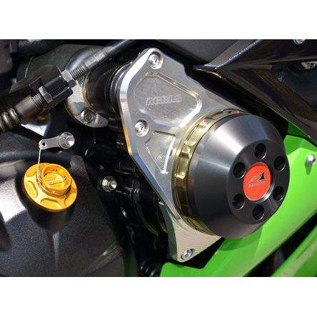 AGRAS レーシングスライダー クランク カラー シルバー/ブラック 342-488-000SB アグラス スライダー類 ZX-6R|パークアップ 店