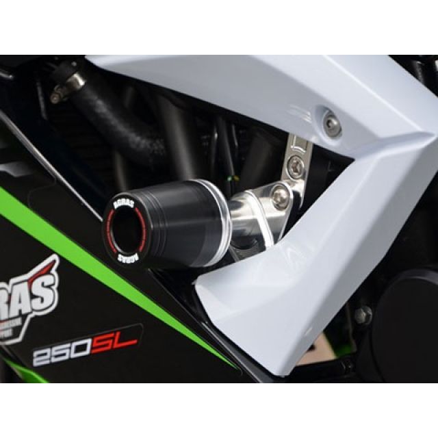 AGRAS レーシングスライダー ストリートタイプ カラー ジュラコン/ホワイト タイプ ロゴ有 342-495-000X アグラス スライダー類 Ninja250SL 14,779円