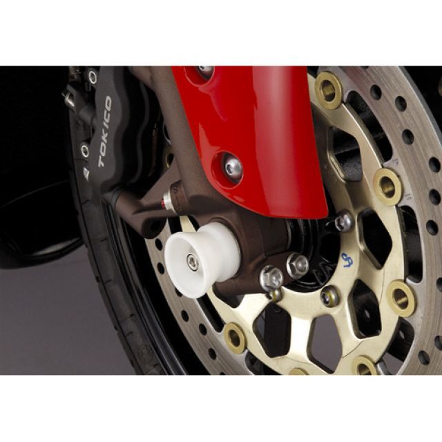 AGRAS フロントアクスルプロテクター ファンネル 仕様 アルミ カラー レッド 344-171-A0R アグラス その他サスペンションパーツ CBR600RR|パークアップ 店