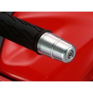 AGRAS バーエンド カラー ブルー 300-369-000B アグラス ハンドル関連パーツ GSR750 GSX1300Rハヤブサ