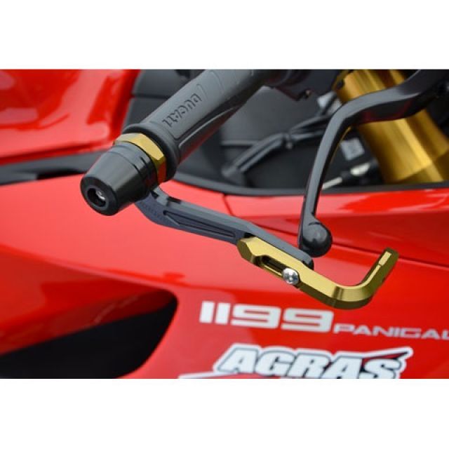 AGRAS レバーガード ガードエンド＆ベースカラー ゴールド/ブラック/ブラック 301-559-GBKB アグラス レバー 1199 Panigale