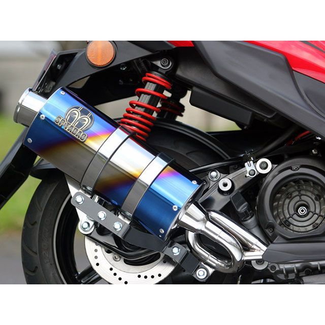 SP TADAO PURE SPORT OVAL ゴールドエンブレム チタンブルー CY1-GE-52 SP忠男 マフラー本体 BW&rsquo;S 125 CYGNUSX｜パークアップ 店 59,767円