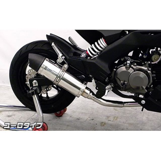 WirusWin Z125 PRO用 ロイヤルマフラー ユーロタイプ（フルエキゾースト） オプション オプションB ウイルズウィン マフラー本体 Z125 PRO