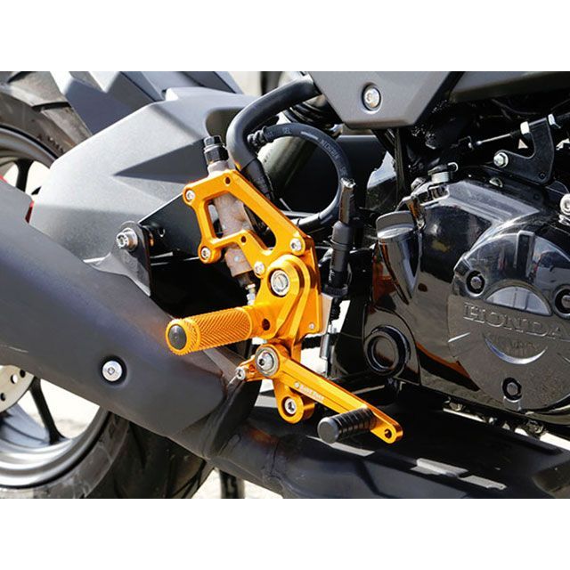 BABYFACE バックステップキット カラー ブラック 002-H031BK ベビーフェイス バックステップ関連パーツ GROM/MSX125｜パークアップ 店