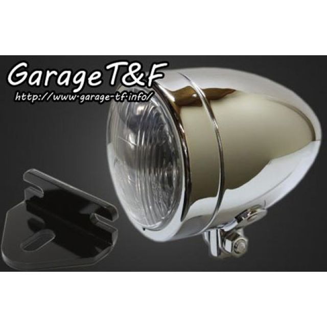 T&F 4インチスリムライト(ロング)&ライトステー(タイプE)キット ・W650HL06 ガレージT&F ヘッドライト・バルブ W650|パークアップ 店