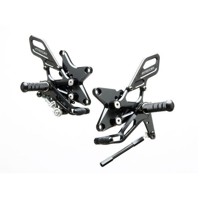 スペシャルステップキット ブラック 店ストライカー バックステップ関連パーツ スペシャルステップキット ブラック Striker Striker パークアップ ステップ フットペグ ニンジャzx 10r エントリーで最大p19倍 エントリーで最大p19倍 ステップ スタンド