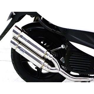WirusWin ビーノ（JBH-SA54J）用 アトミックツインマフラー ポッパータイプ オプション オプションB ウイルズウィン マフラー本体 ビーノ｜パークアップ 店