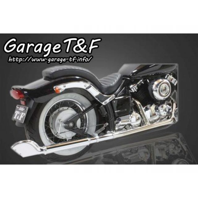 T&F 2in1クラシックマフラー（ステンレス） タイプ1 ・DS400CSML01 ガレージT&F マフラー本体 ドラッグスター400 ドラッグスター400クラシック