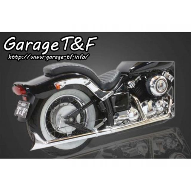 T&F 2in1クラシックマフラー（ステンレス） タイプ2 ・DS400CSML02 ガレージT&F マフラー本体 ドラッグスター400 ドラッグスター400クラシック