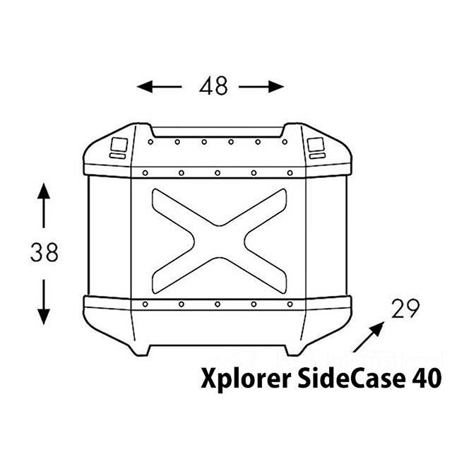 ヘプコ＆ベッカー XPLORER サイドケース 40 カラー バイク用品 