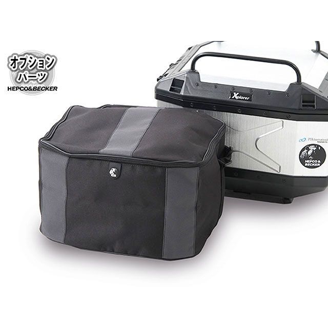HEPCO＆BECKER Xplorer/エクスプローラー インナーバック（ブラック） タイプ トップケース TC45用 700-515 ヘプコ＆ベッカー ツーリング用バッグ