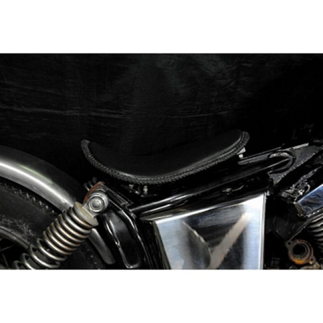 K&W 専用ソロシートKIT リジットタイプ（本革レース編み込みサドルシート） 車種 DS400 カラー 黒 P14501 部品屋K&W シート関連パーツ DS250 DS400