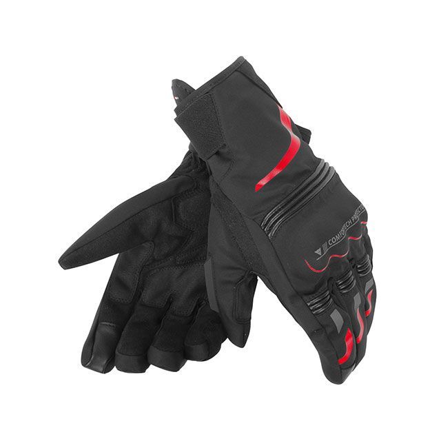 Dainese TEMPEST UNISEX D-DRY SHORT GLOVES カラー R08-BLACK/RED サイズ XL 1815872 ダイネーゼ ウインターグローブ｜パークアップ 店