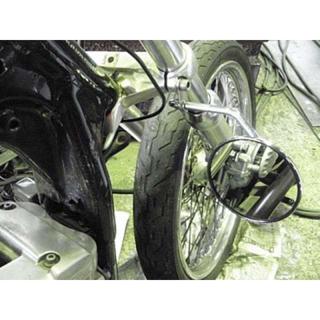 K&W フォーククランプミラーステー 内容 KIT4インチ P36045 部品屋K&W その他外装関連パーツ 250TR|パークアップ 店