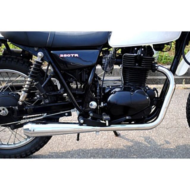 K&W メガホンマフラー P36065 部品屋K&W マフラー本体 250TR