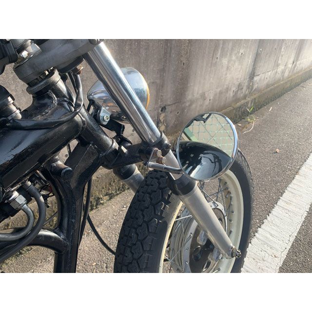 K&W フォーククランプミラーステー 内容 KIT3インチ P26700-1 部品屋K&W その他外装関連パーツ SR400/500