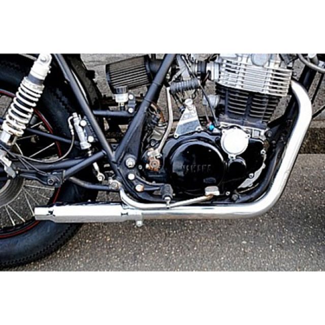 K&W ショーティーマフラー P26093 部品屋K&W マフラー本体 SR400/500