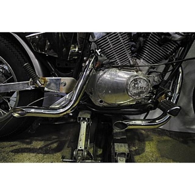 楽天市場】部品屋K&W ショートドラッグパイプマフラー ビラーゴ