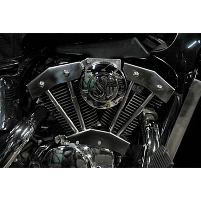 K&W SHADOW用ダミープッシュロッドカバーKIT P16007 部品屋K&W ドレスアップ・カバー シャドウ400