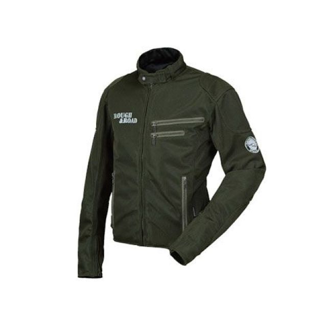 Rough&Road RR7308 ライディングZIPメッシュジャケットEM（オリーブ） サイズ L RR7308OV3 ラフ＆ロード ジャケット｜パークアップ 店
