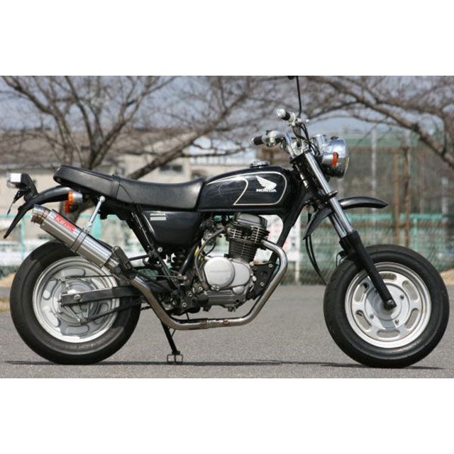 K2-tec エイプ100 Bomber オールステンレスマフラー 出口形状 3ピースエンド ape100-bo-3ps ケイツーテック マフラー本体 エイプ100